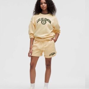 Lululemon Athletica Cream Athletic Shorts